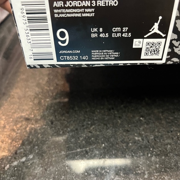 Air Jordan 3 Retro sz various NWB
Men's Shoes CT8532-140 - Picture 2 of 11